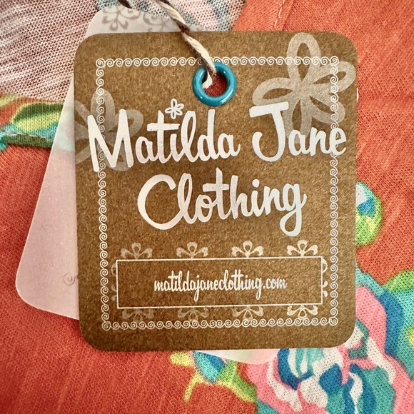 NWT Matilda Jane Tiered Dress Floral Women’s XS Look Frills Smocked Orange Boho - Picture 7 of 9